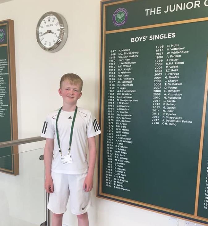 Aaron reaches the last 16 at 2018 Road to Wimbledon Finals